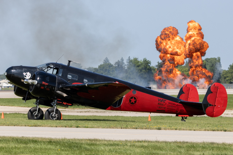 Photo of N9109R - PRIVATE Beech C18S at OSH on AeroXplorer Aviation Database