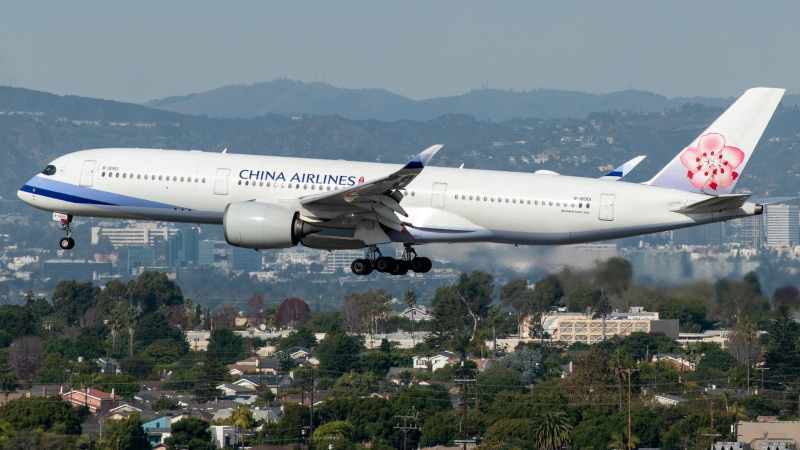 Photo of B-18901 - China Airlines Airbus A350-900 at LAX on AeroXplorer Aviation Database