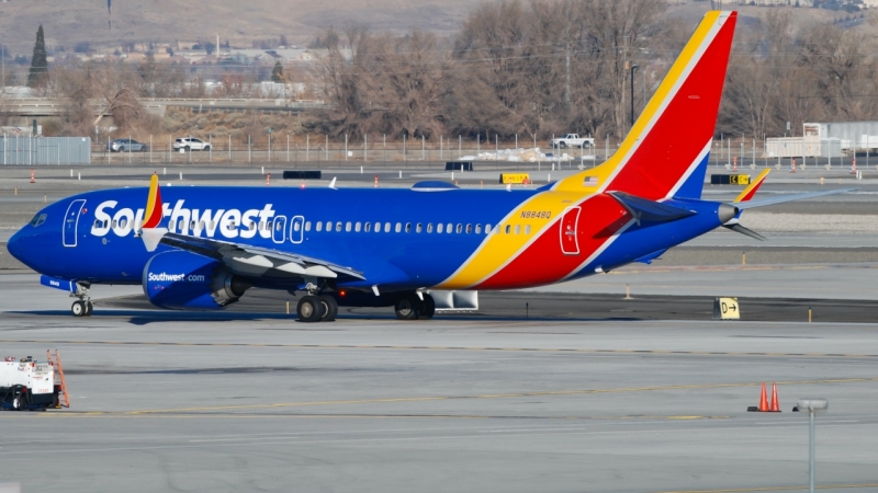 Photo of N8848Q - Southwest Airlines Boeing 737 MAX 8 at RNO on AeroXplorer Aviation Database