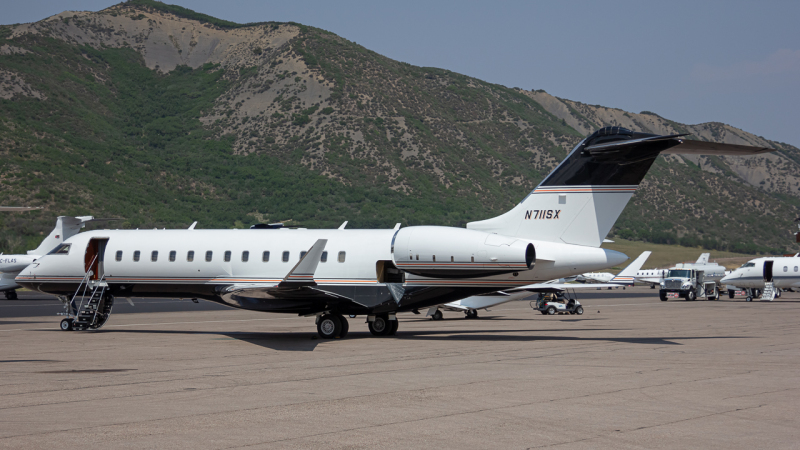 Photo of N711SX - PRIVATE Bombardier Global 6000 at ASE on AeroXplorer Aviation Database