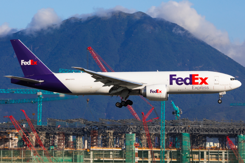 Photo of N870FD - FedEx Boeing 777-F at HKG on AeroXplorer Aviation Database