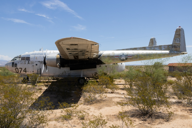 Photo of 53-8074 - USAF - United States Air Force Fairchild C-119 Flying Boxcar at E37 on AeroXplorer Aviation Database