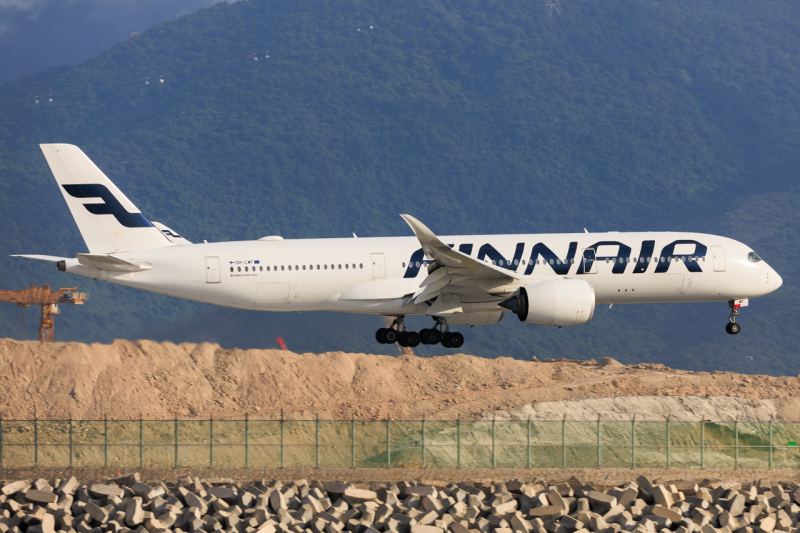 Photo of OH-LWF - Finnair Airbus A350-900 at HKG on AeroXplorer Aviation Database