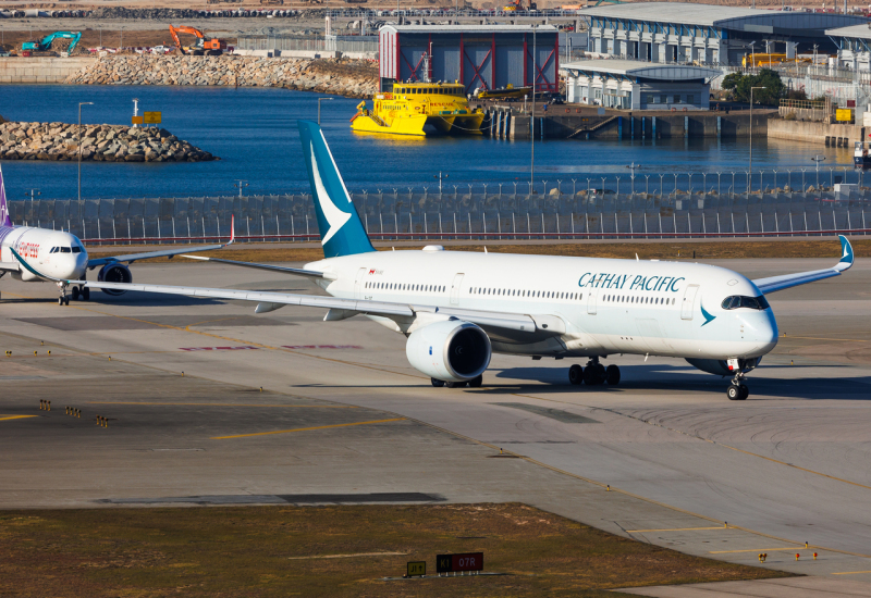 Photo of B-LRT - Cathay Pacific Airbus A350-900 at HKG on AeroXplorer Aviation Database