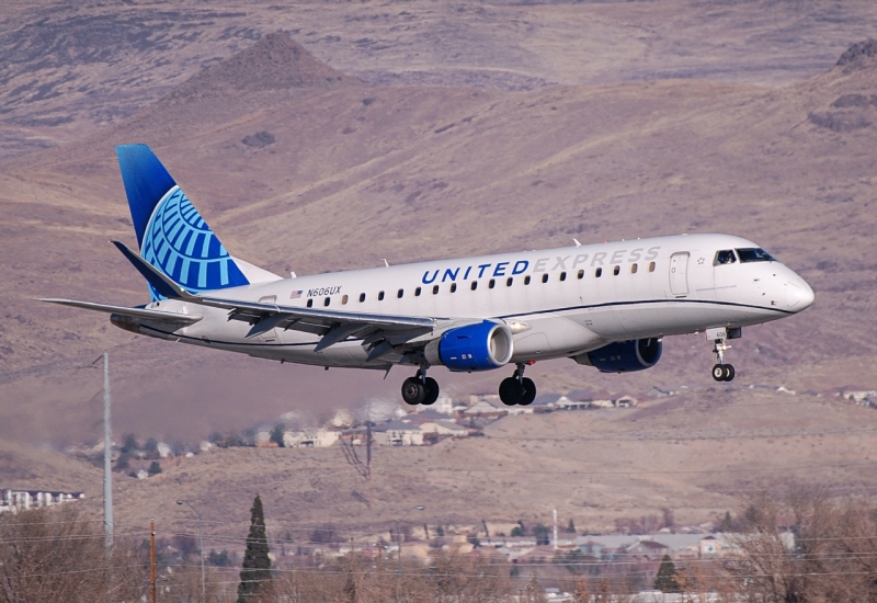 Photo of N606UX - United Express Embraer E175 at RNO on AeroXplorer Aviation Database