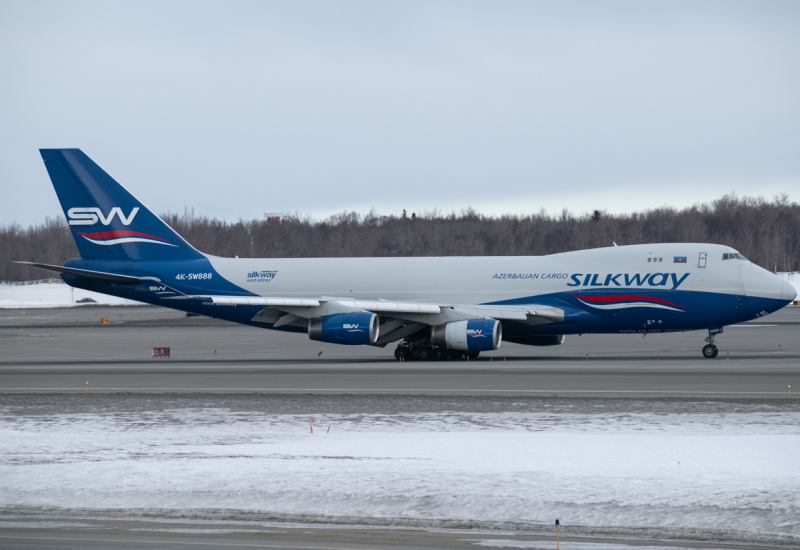 Photo of 4K-SW888 - Silk Way West Airlines Boeing 747-400F at ANC on AeroXplorer Aviation Database