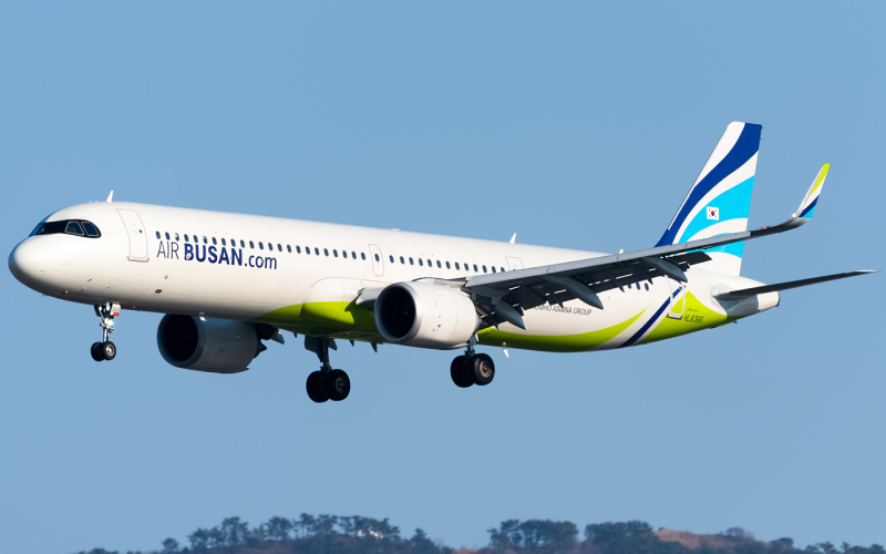 Photo of HL8366 - Air Busan Airbus A321NEO at PUS on AeroXplorer Aviation Database