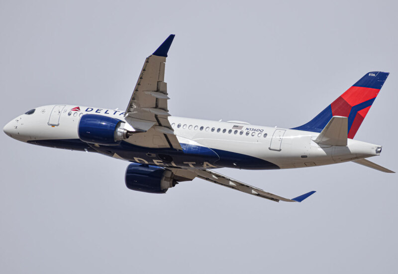 Photo of N136DQ - Delta Airlines Airbus A220-100 at DEN on AeroXplorer Aviation Database