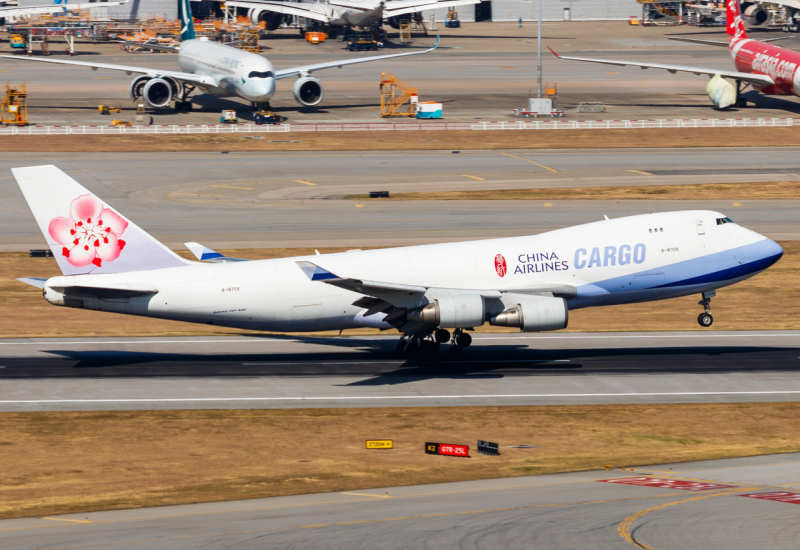 Photo of B-18709 - China Airlines Cargo Boeing 747-400F at HKG on AeroXplorer Aviation Database