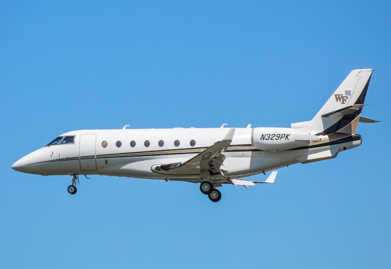 Photo of N329PK - PRIVATE Gulfstream G200 at GRB on AeroXplorer Aviation Database