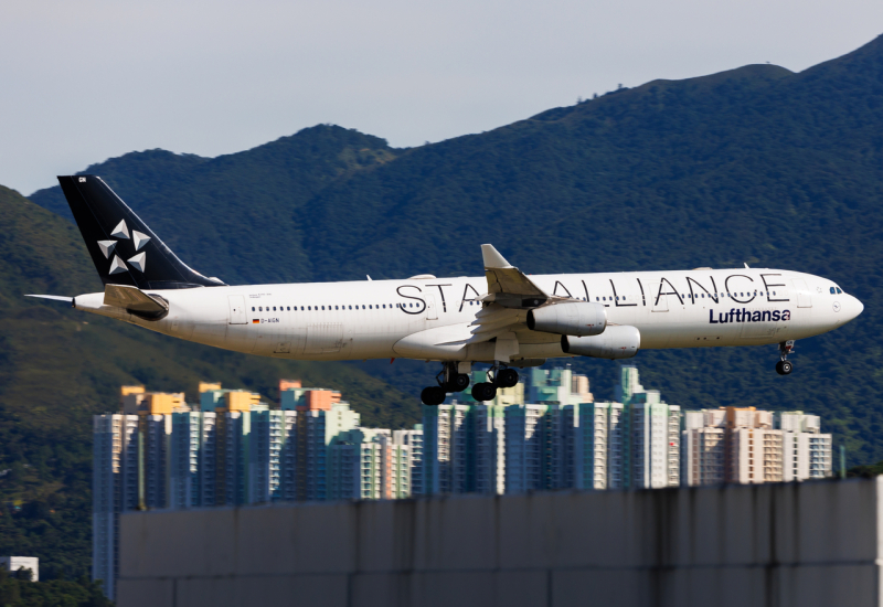 Photo of D-AIGN - Lufthansa Airbus A340-300 at HKG on AeroXplorer Aviation Database