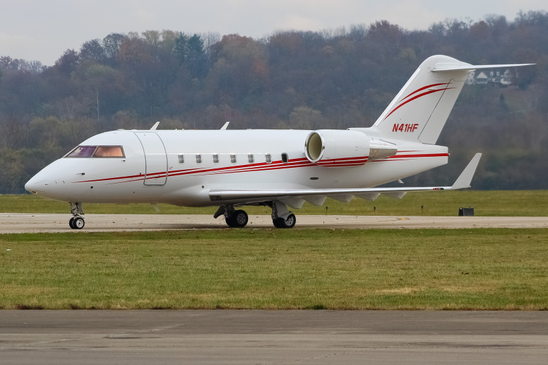 Photo of N41HF - PRIVATE Bombardier Challenger 604  at LUK  on AeroXplorer Aviation Database