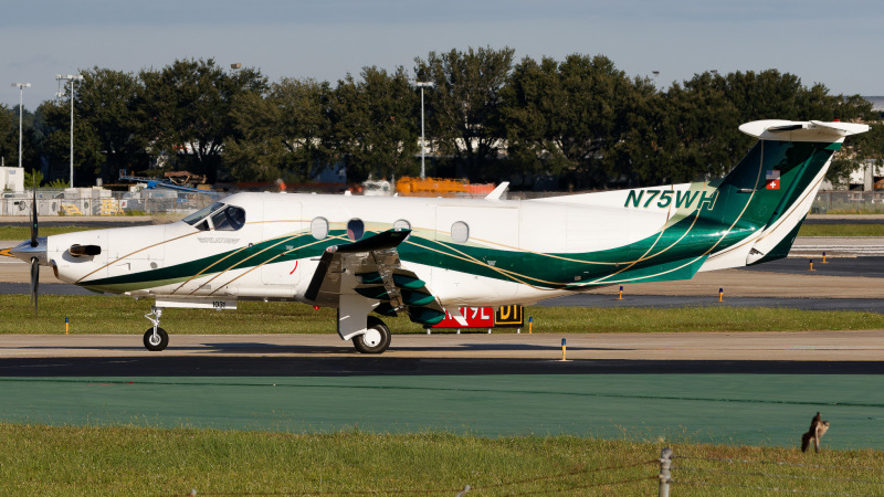 Photo of N75WH - PRIVATE PILATUS PC-12 at TPA on AeroXplorer Aviation Database