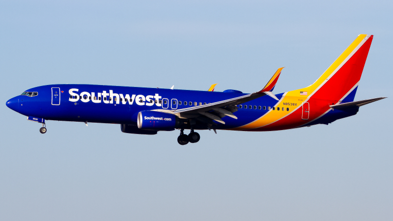 Photo of N8538V - Southwest Airlines Boeing 737-800 at LAX on AeroXplorer Aviation Database