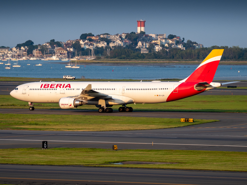 Photo of EZ-LZX - Iberia Airbus A330-300 at BOS on AeroXplorer Aviation Database