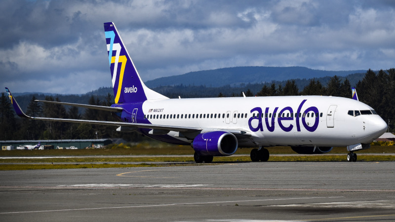 Photo of N802XT - Avelo Airlines Boeing 737-800 at ACV on AeroXplorer Aviation Database
