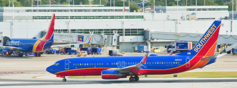 Photo of N8629A - Southwest Airlines Boeing 737-800 at MDW on AeroXplorer Aviation Database