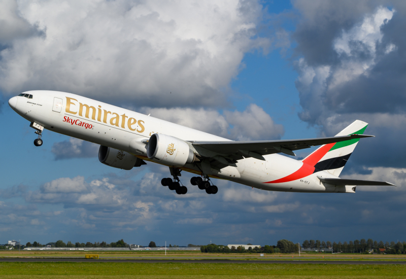Photo of A6-EFJ - Emirates SkyCargo Boeing 777-F at ams on AeroXplorer Aviation Database