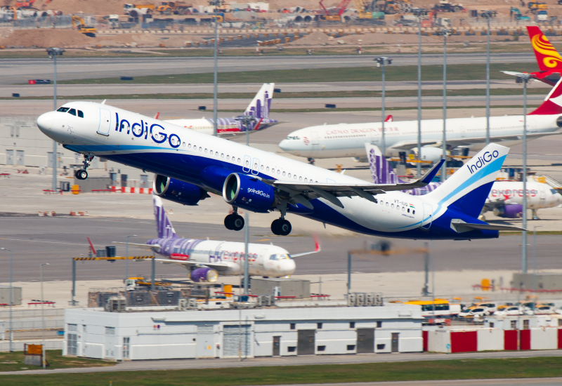 Photo of VT-IUQ - IndiGo Airbus A321NEO at HKG on AeroXplorer Aviation Database