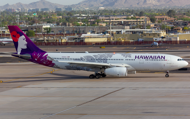 Photo of N395HA - Hawaiian Airlines Airbus A330-200 at PHX on AeroXplorer Aviation Database