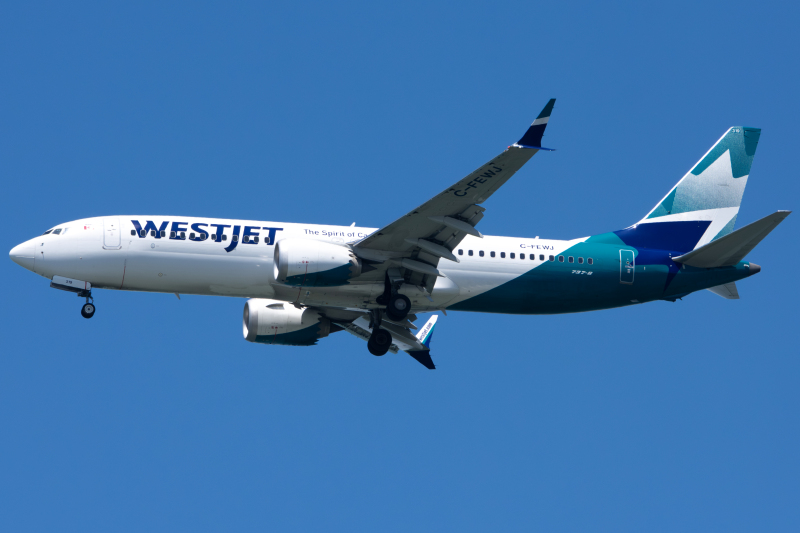 Photo of C-FEWJ - WestJet Boeing 737 MAX 8 at SFO on AeroXplorer Aviation Database