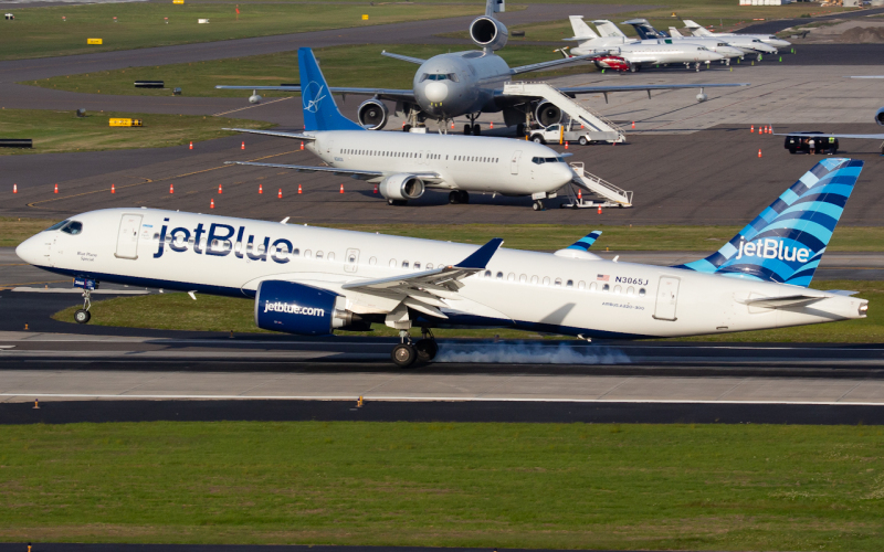 Photo of N3065J - JetBlue Airways Airbus A220-300 at TPA on AeroXplorer Aviation Database