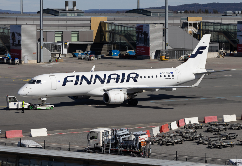 Photo of OH-LKE - Finnair Embraer E190 at OSL on AeroXplorer Aviation Database