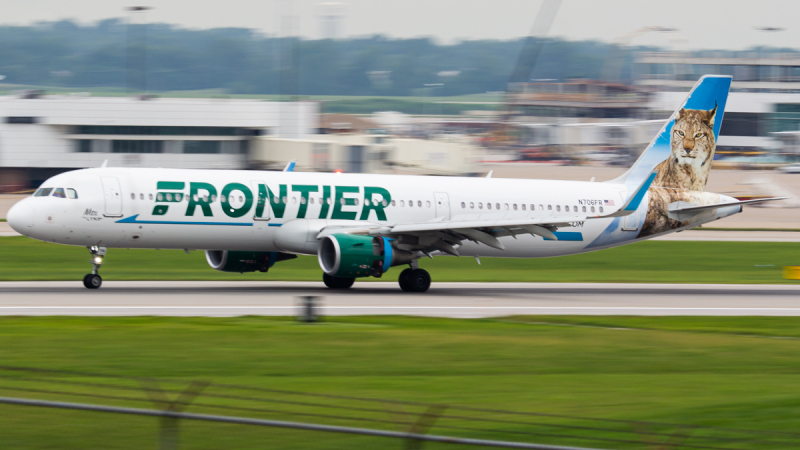 Photo of N706FR - Frontier Airlines Airbus A321-200 at CVG on AeroXplorer Aviation Database