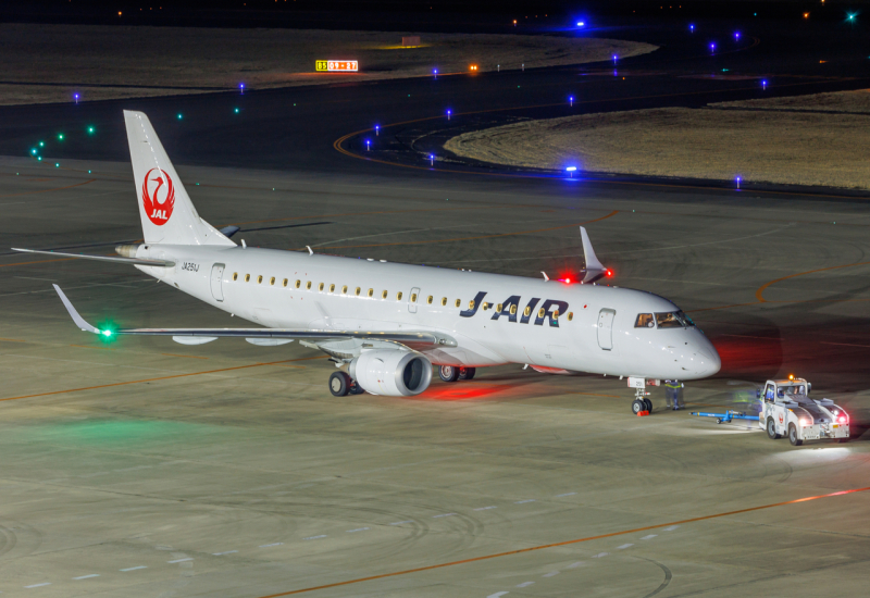 Photo of JA251J - Japan Airlines Embraer E190 at SDJ on AeroXplorer Aviation Database