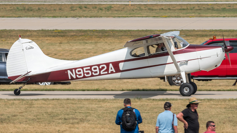 Photo of N9592A - PRIVATE Cessna 170 at OSH on AeroXplorer Aviation Database