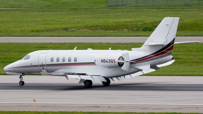 Photo of N543QS - NetJets Cessna Citation Latitude at CMH on AeroXplorer Aviation Database