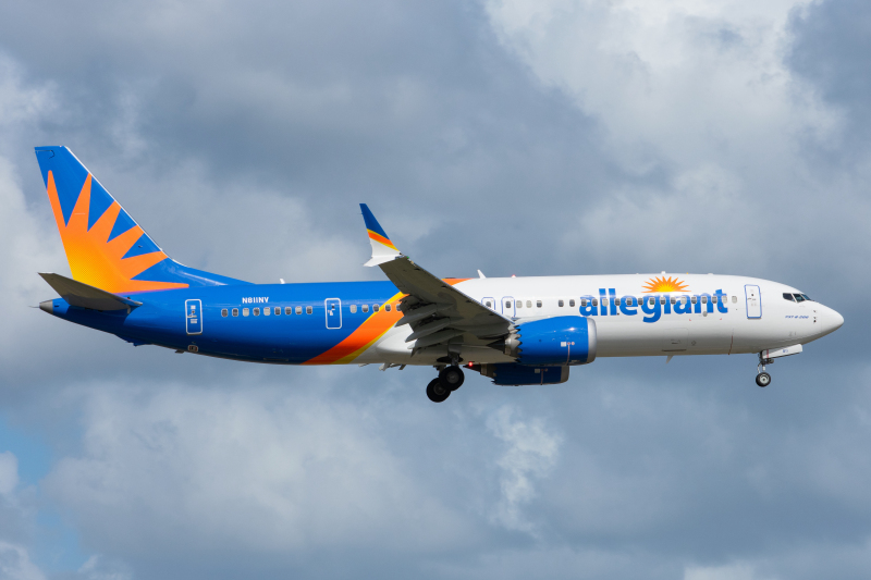 Photo of N811NV - Allegiant  Boeing 737 MAX 8 at SFB on AeroXplorer Aviation Database