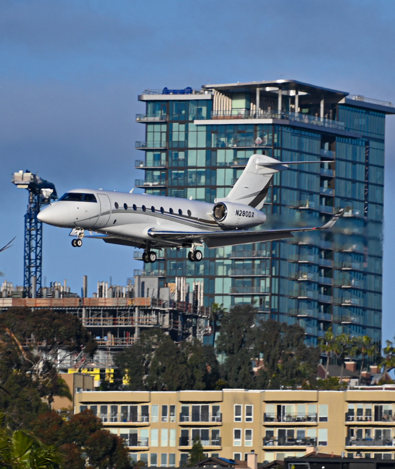 Photo of N280DX - PRIVATE  Gulfstream G280 at SAN on AeroXplorer Aviation Database