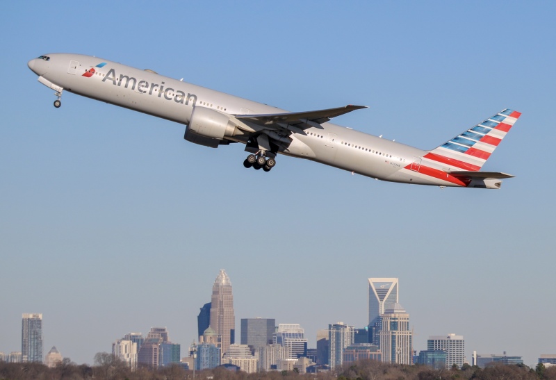 Photo of N723AN - American Airlines Boeing 777-300ER at CLT on AeroXplorer Aviation Database