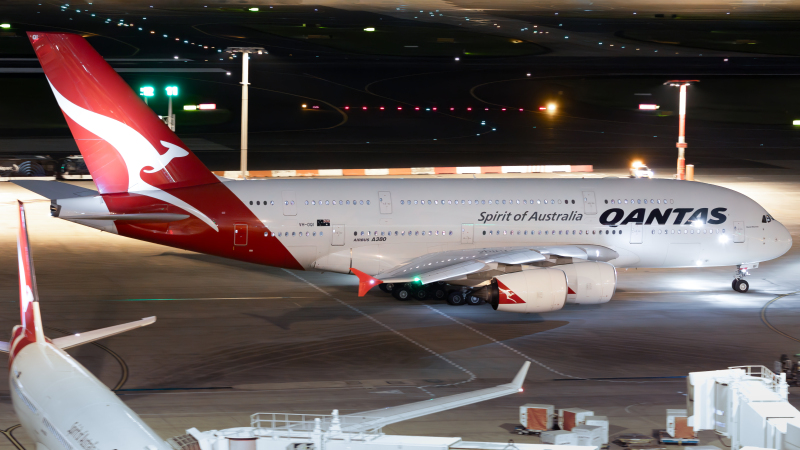 Photo of VH-OQI - Qantas Airways Airbus A380-800 at SYD on AeroXplorer Aviation Database