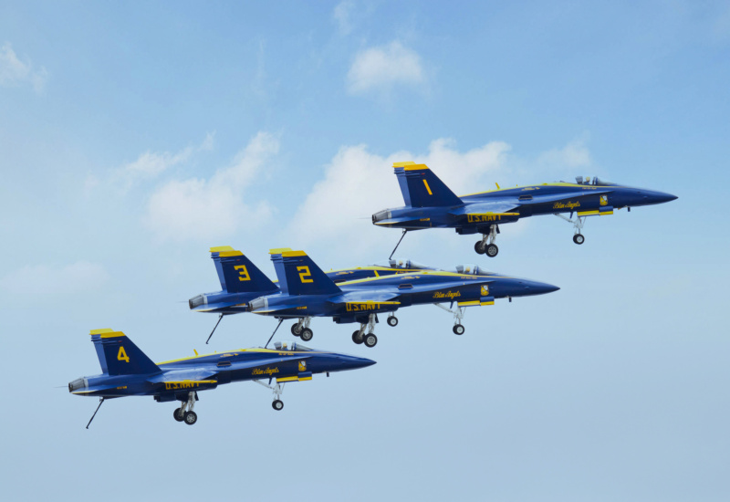 Photo of Flight Pattern - Blue Angels Jets at NKX on AeroXplorer Aviation Database