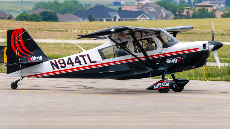 Photo of N944TL - Aims Community College American Champion  at FNL on AeroXplorer Aviation Database