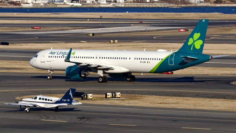 Photo of EI-LRC - Aer Lingus Airbus A321NEO at BOS on AeroXplorer Aviation Database