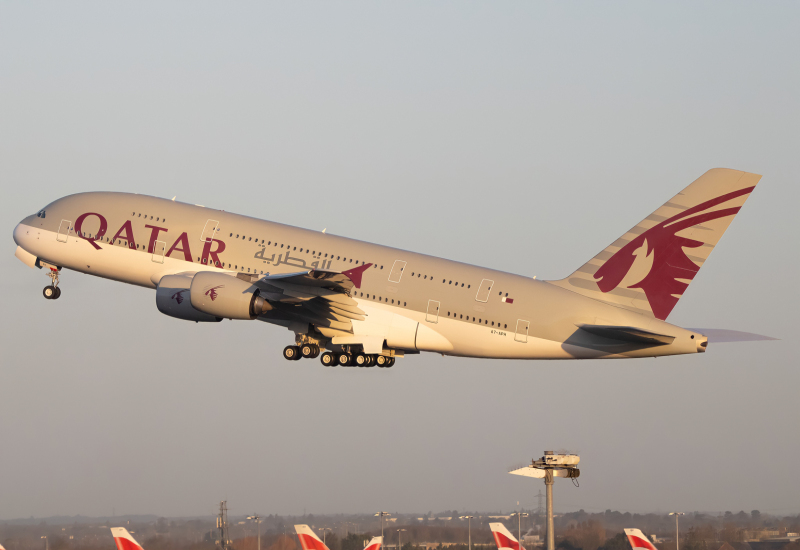 Photo of A7-APH - Qatar Airways Airbus A380-800 at LHR on AeroXplorer Aviation Database
