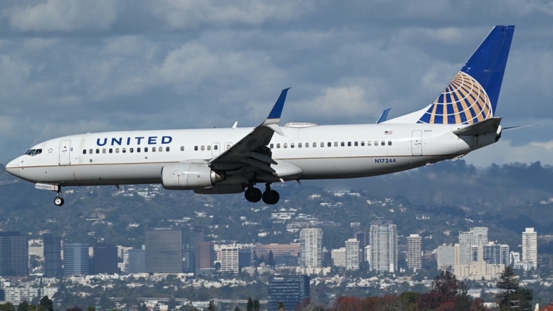 Photo of N17244 - United Airlines Boeing 737-800 at LAX on AeroXplorer Aviation Database