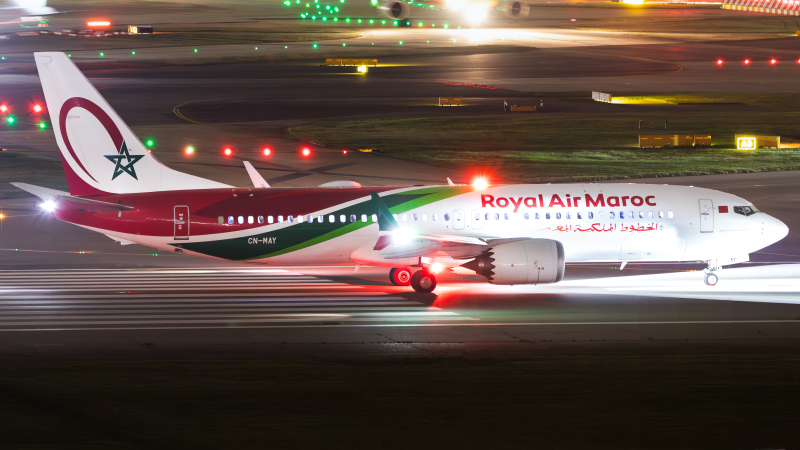 Photo of CN-MAY - Royal Air Maroc Boeing 737 MAX 8 at LHR on AeroXplorer Aviation Database
