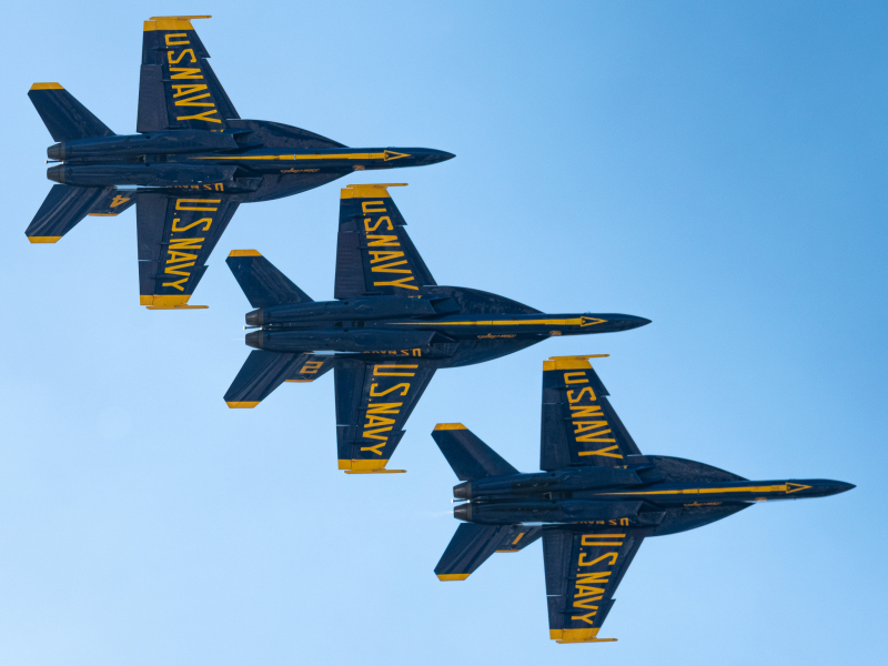 Photo of Flight Pattern  - Blue Angels Jets at N/A on AeroXplorer Aviation Database