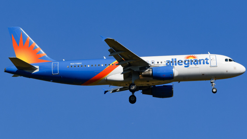 Photo of N275NV - Allegiant Air Airbus A320 at AVL on AeroXplorer Aviation Database