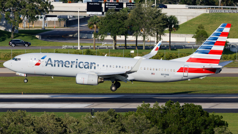 Photo of N813NN - American Airlines Boeing 737-800 at TPA on AeroXplorer Aviation Database