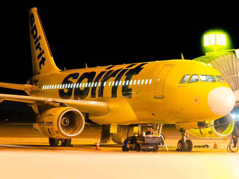Photo of N505NK - Spirit Airlines Airbus A319 at ACY on AeroXplorer Aviation Database