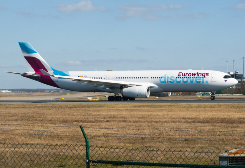 Photo of D-AIKH - Eurowings Discover Airbus A330-300 at FRA on AeroXplorer Aviation Database