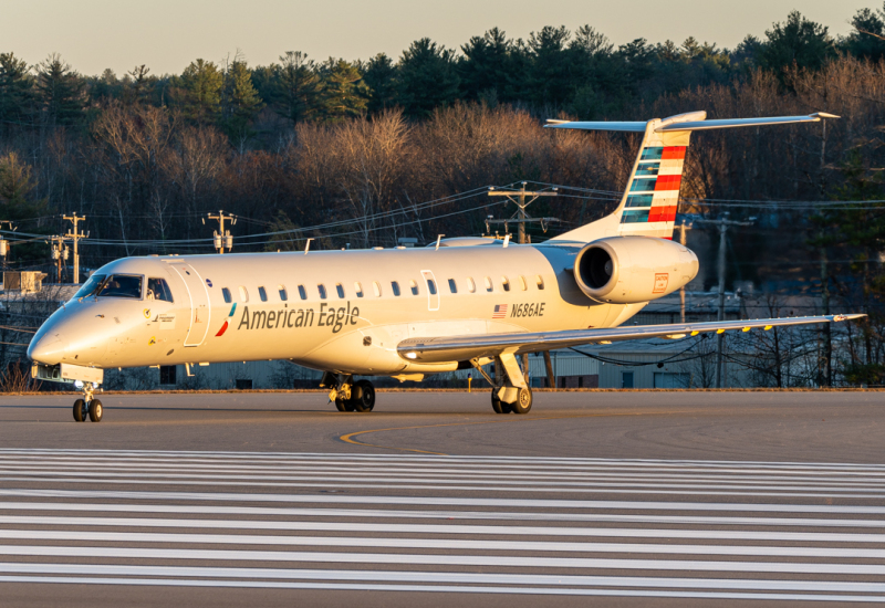 Photo of N686AE - American Eagle Embraer ERJ145 at MHT on AeroXplorer Aviation Database