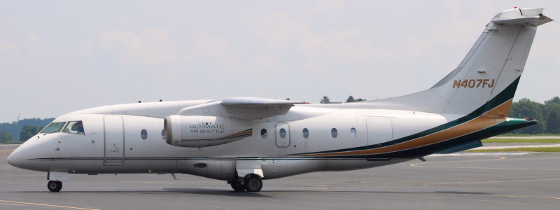 Photo of N407FJ - Ultimate Air Shuttle  Dornier DO-328 Jet at CXY on AeroXplorer Aviation Database