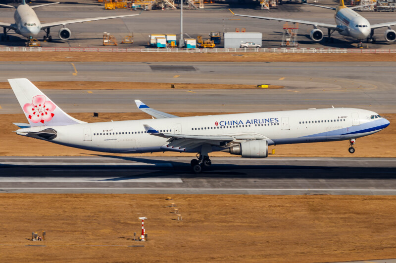 Photo of B-18307 - China Airlines Airbus A330-300 at HKG on AeroXplorer Aviation Database