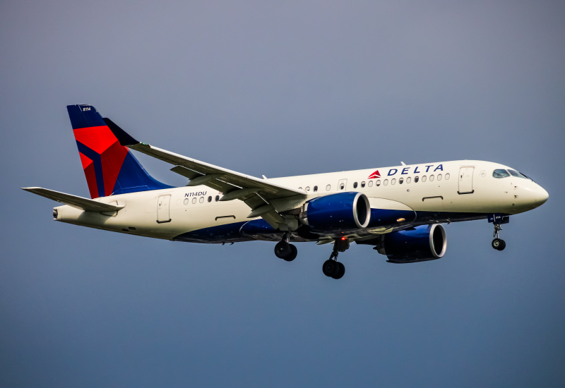 Photo of N114DU - Delta Airlines Airbus A220-100 at JFK on AeroXplorer Aviation Database